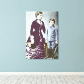 Winston Churchill mit seiner Mutter 2 Leinwanddruck (Insitu (Holzboden))