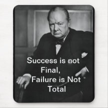 Winston Churchill - Mousepad - Erfolg