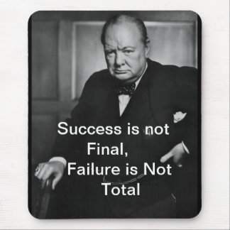 Winston Churchill - Mousepad - Erfolg