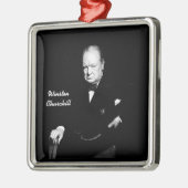 Winston Churchill Ornaments Silbernes Ornament (Links)