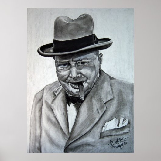 Winston Churchill Poster (Vorne)