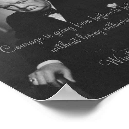 Winston Churchill Poster (Ecke)