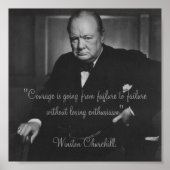 Winston Churchill Poster (Vorne)