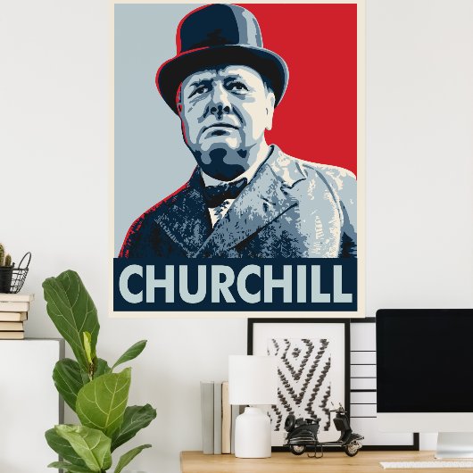 Winston Churchill Poster (Heimbüro)