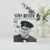 Winston Churchill Postkarte (Stehend Vorderseite)