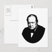 Winston Churchill Postkarte (Vorne/Hinten)