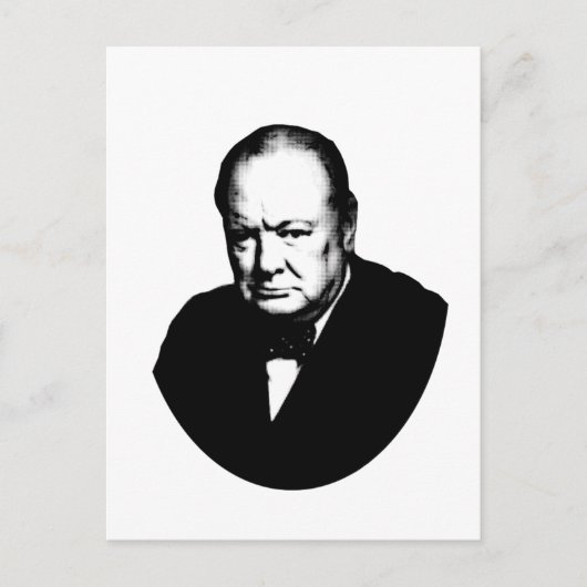 Winston Churchill Postkarte (Vorderseite)
