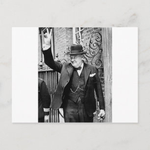 Winston Churchill Postkarte