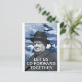 Winston Churchill Postkarte (Stehend Vorderseite)