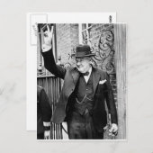 Winston Churchill Postkarte (Vorne/Hinten)