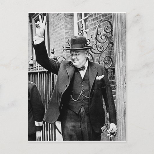 Winston Churchill Postkarte (Vorderseite)