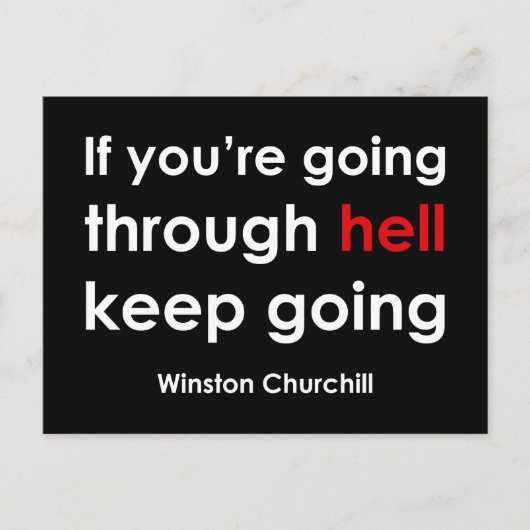 Winston Churchill Postkarte (Vorderseite)