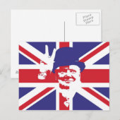 Winston Churchill Postkarte (Vorne/Hinten)
