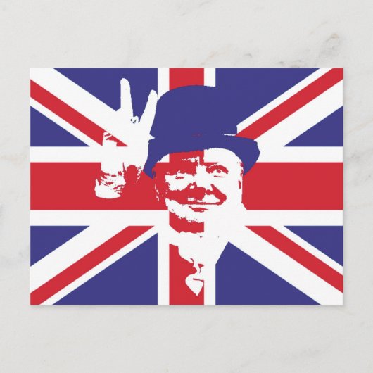 Winston Churchill Postkarte (Vorderseite)