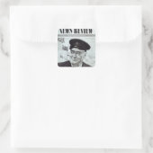 Winston Churchill Quadratischer Aufkleber (Tasche)