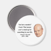 Winston Churchill Quote 3b Magnet (Vorderseite/Rückseite)