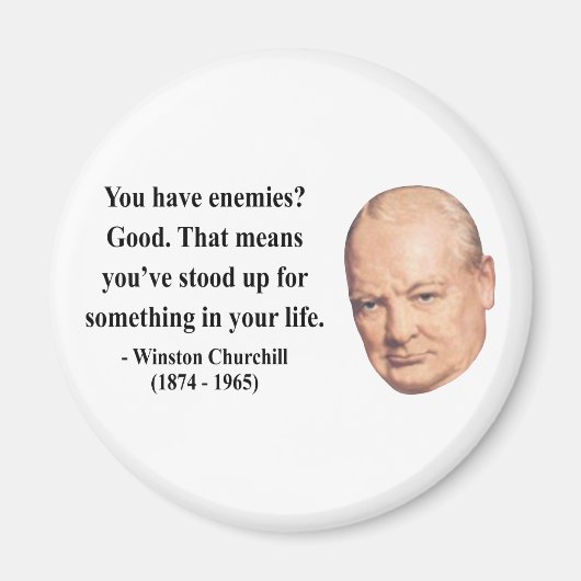 Winston Churchill Quote 3b Magnet (Vorne)