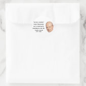 Winston Churchill Quote 3b Runder Aufkleber (Tasche)