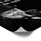 Winston Churchill Quote On Being Drunk And Ugly Poster (Ecke)