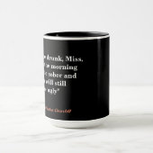 Winston Churchill Quote On Being Drunk And Ugly Tasse (Zentrum)