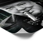 Winston Churchill Quote On Courage Poster (Ecke)