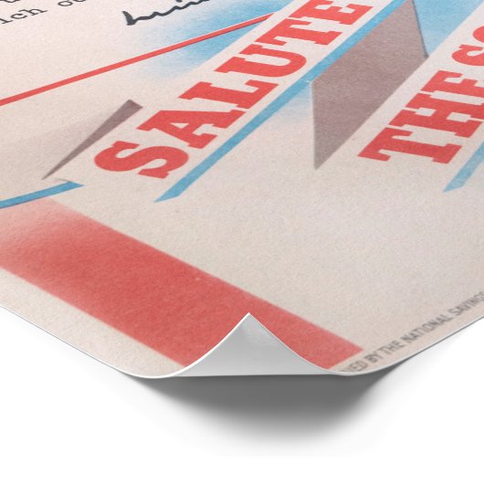 Winston Churchill, Reprint of British WW2 poster (Ecke)