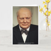 Winston Churchill Scheitern Weisheit Zitate Gesche Karte (Gelbe Blume)