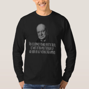 Winston Churchill stolperte gelegentlich über die T-Shirt
