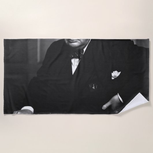 Winston Churchill Strandtuch (Vorderseite)