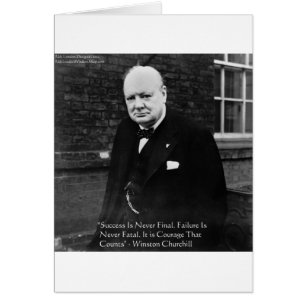 Winston Churchill "Success Never Final" Geschenke
