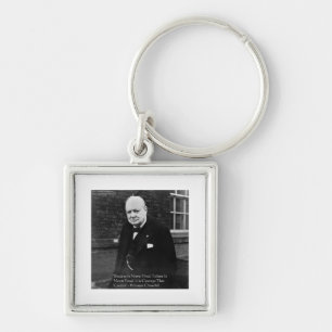 Winston Churchill "Success Never Final" Geschenke Schlüsselanhänger