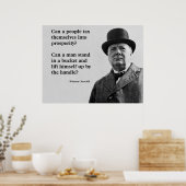 Winston Churchill Tax Zitat Poster (Küche)