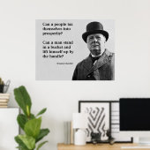 Winston Churchill Tax Zitat Poster (Heimbüro)