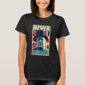 Winston Churchill übergibt Britische Flaggenpos ni T-Shirt (Vorderseite)