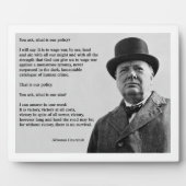 Winston Churchill Victory Fotoplatte (Vorderseite)