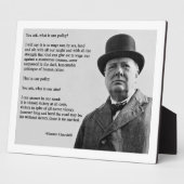 Winston Churchill Victory Fotoplatte (Seite)