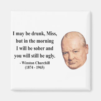 Winston Churchill Zitat 2b Magnet