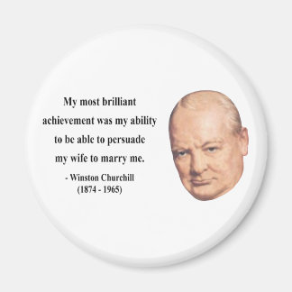 Winston Churchill Zitat 6b Magnet