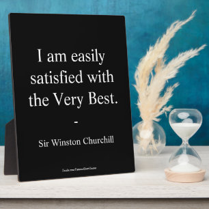 Winston Churchill Zitat; Das Allerbeste Fotoplatte