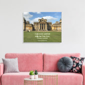 Winston Churchill Zitat: Das Beste, Blenheim Leinwanddruck (Insitu (Wohnzimmer))