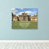 Winston Churchill Zitat: Das Beste, Blenheim Leinwanddruck (Insitu (Holzboden))