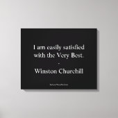 Winston Churchill Zitat: Das Beste Leinwanddruck (Vorderseite)