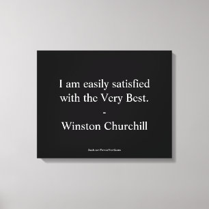 Winston Churchill Zitat: Das Beste Leinwanddruck
