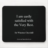 Winston Churchill Zitat: Das Beste Mousepad (Vorne)