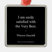 Winston Churchill Zitat: Das Beste Ornament Aus Metall (Vorne)