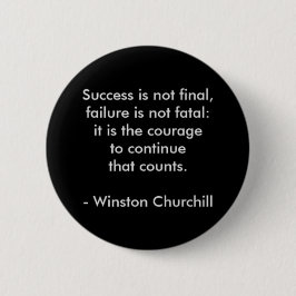 Winston Churchill Zitat; Erfolg Button