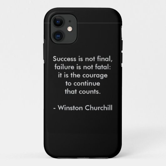 Winston Churchill Zitat; Erfolg Case-Mate iPhone Hülle (Rückseite)