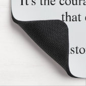 Winston Churchill Zitat; Erfolg Minimalistisch Mousepad (Ecke)