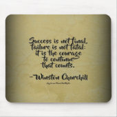 Winston Churchill Zitat; Erfolg Mousepad (Vorne)
