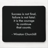 Winston Churchill Zitat; Erfolg Mousepad (Vorne)